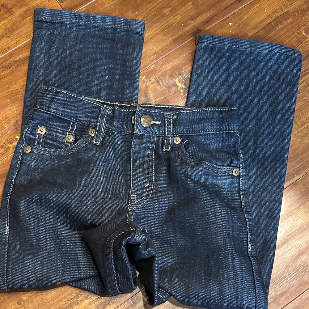 Levi's 511 Slim Fit Jeans Boys Size 6 Regular Dark Wash Denim